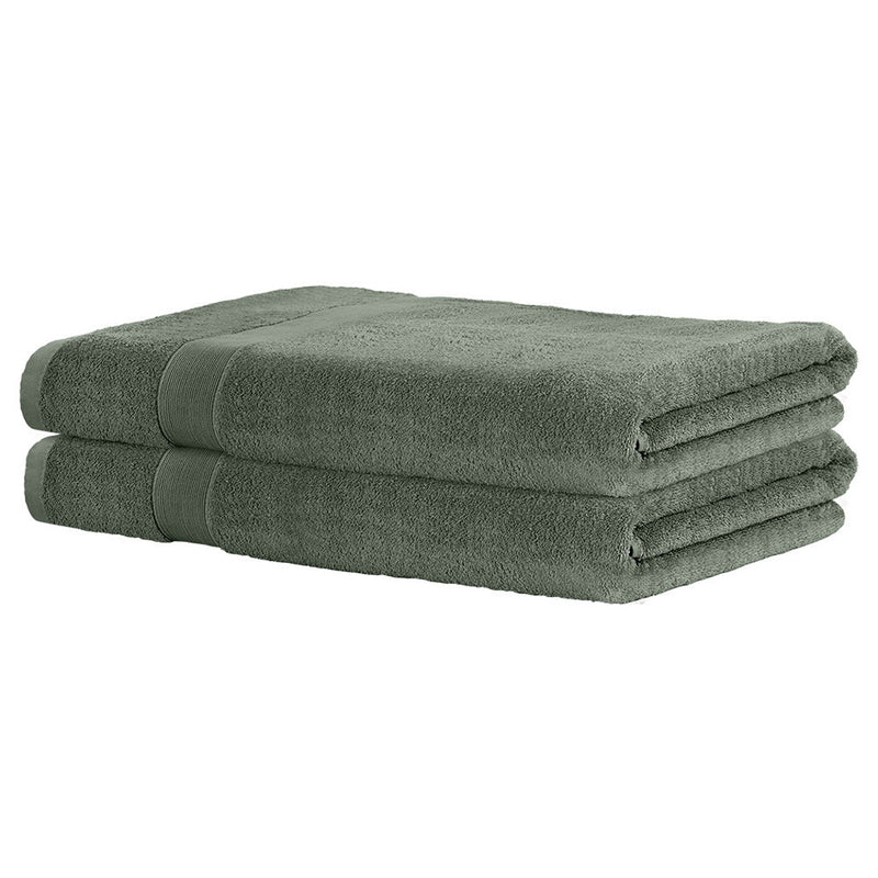 2 Pack Bath Sheets Set Cotton Extra Large Towel Green - Home & Garden > Bathroom Accessories - Rivercity House & Home Co. (ABN 18 642 972 209) - Affordable Modern Furniture Australia