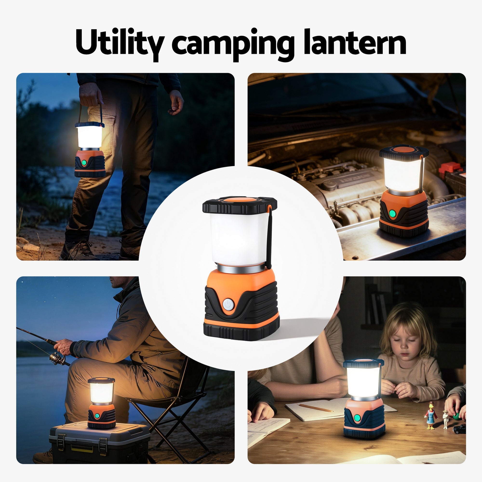 2 - Pack LED Camping Lanterns, 1000LM Super Bright Waterproof Portable Emergency Tent Lights - Outdoor Recreation > Camping > Camping Lights & Lanterns - Rivercity House & Home Co. (ABN 18 642 972 209) - Affordable Modern Furniture Australia