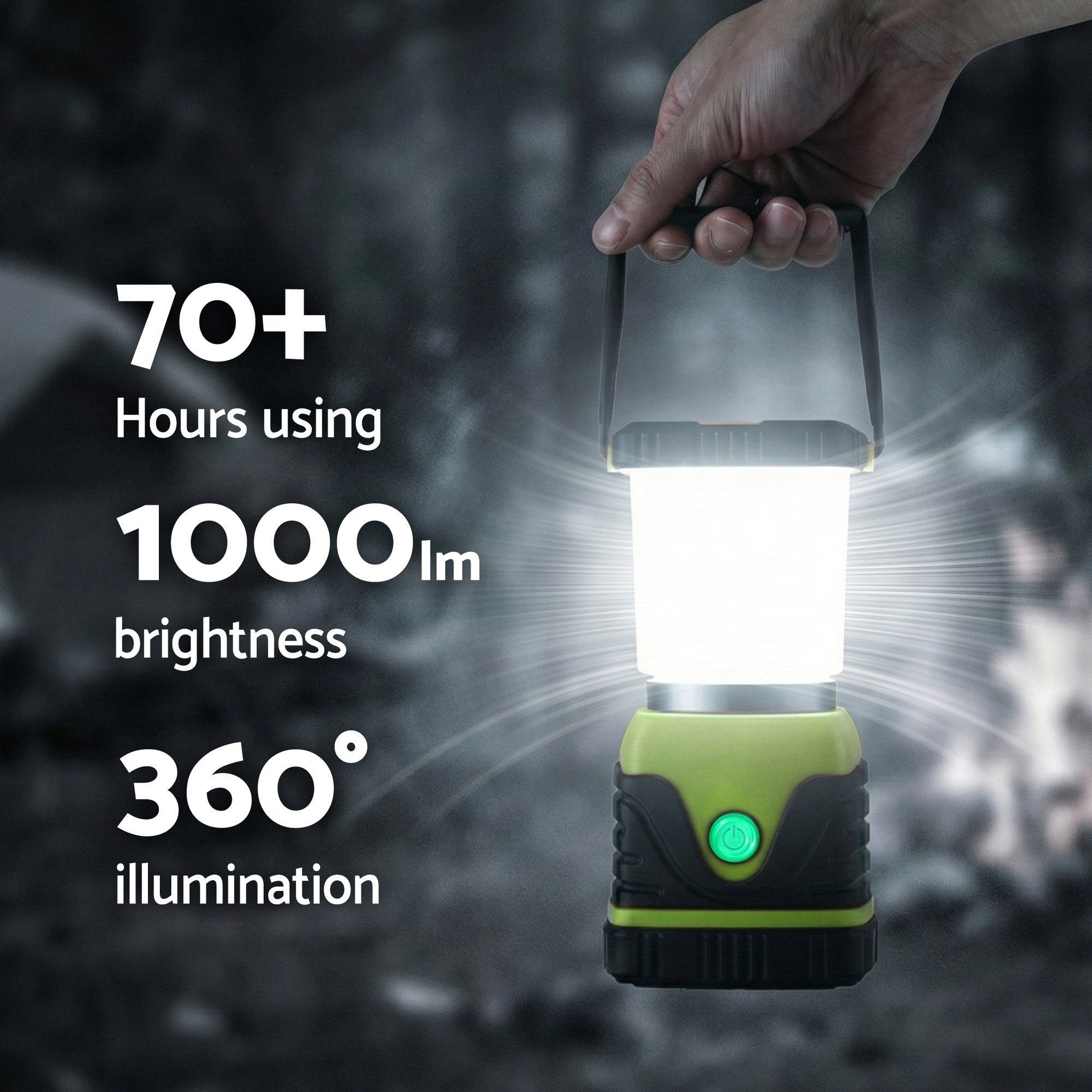 2 - Pack LED Camping Lanterns, 1000LM Super Bright Waterproof Portable Emergency Tent Lights - Outdoor Recreation > Camping > Camping Lights & Lanterns - Rivercity House & Home Co. (ABN 18 642 972 209) - Affordable Modern Furniture Australia