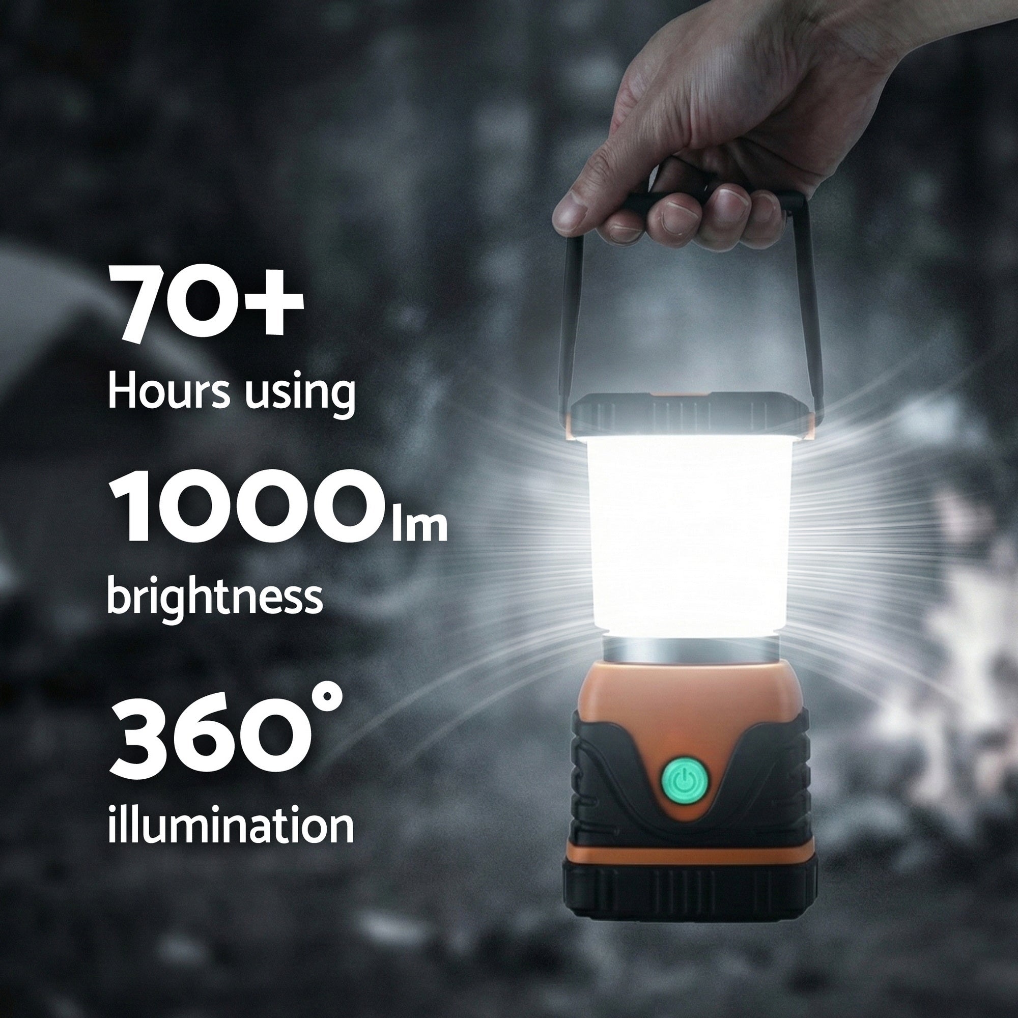 2 - Pack LED Camping Lanterns, 1000LM Super Bright Waterproof Portable Emergency Tent Lights - Outdoor Recreation > Camping > Camping Lights & Lanterns - Rivercity House & Home Co. (ABN 18 642 972 209) - Affordable Modern Furniture Australia