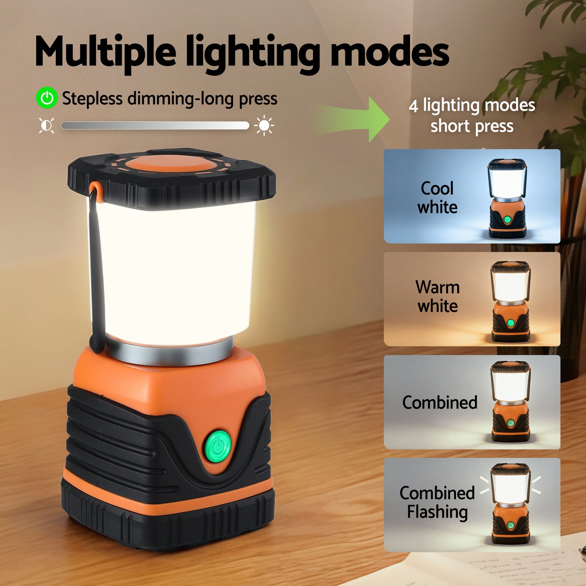 2 - Pack LED Camping Lanterns, 1000LM Super Bright Waterproof Portable Emergency Tent Lights - Outdoor Recreation > Camping > Camping Lights & Lanterns - Rivercity House & Home Co. (ABN 18 642 972 209) - Affordable Modern Furniture Australia