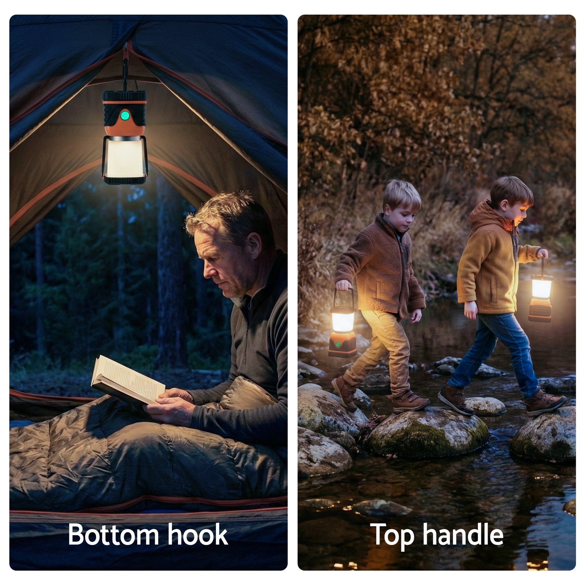 2 - Pack LED Camping Lanterns, 1000LM Super Bright Waterproof Portable Emergency Tent Lights - Outdoor Recreation > Camping > Camping Lights & Lanterns - Rivercity House & Home Co. (ABN 18 642 972 209) - Affordable Modern Furniture Australia