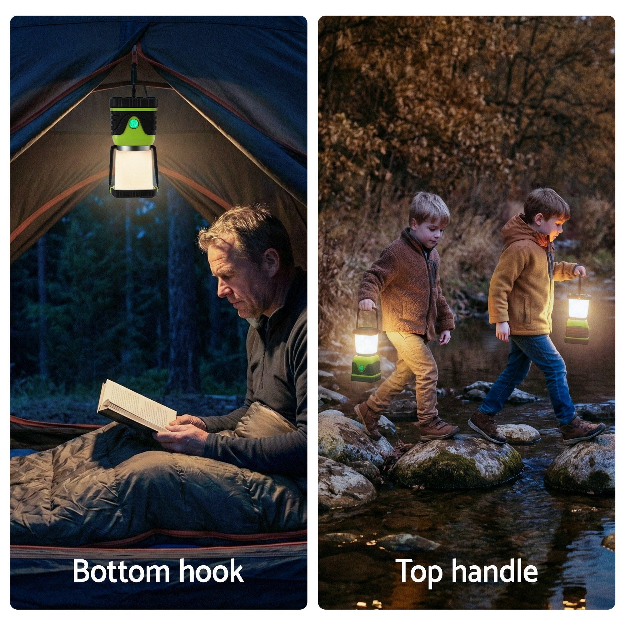 2 - Pack LED Camping Lanterns, 1000LM Super Bright Waterproof Portable Emergency Tent Lights - Outdoor Recreation > Camping > Camping Lights & Lanterns - Rivercity House & Home Co. (ABN 18 642 972 209) - Affordable Modern Furniture Australia