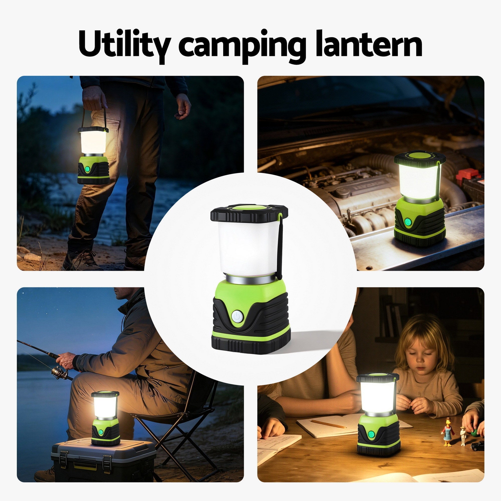 2 - Pack LED Camping Lanterns, 1000LM Super Bright Waterproof Portable Emergency Tent Lights - Outdoor Recreation > Camping > Camping Lights & Lanterns - Rivercity House & Home Co. (ABN 18 642 972 209) - Affordable Modern Furniture Australia