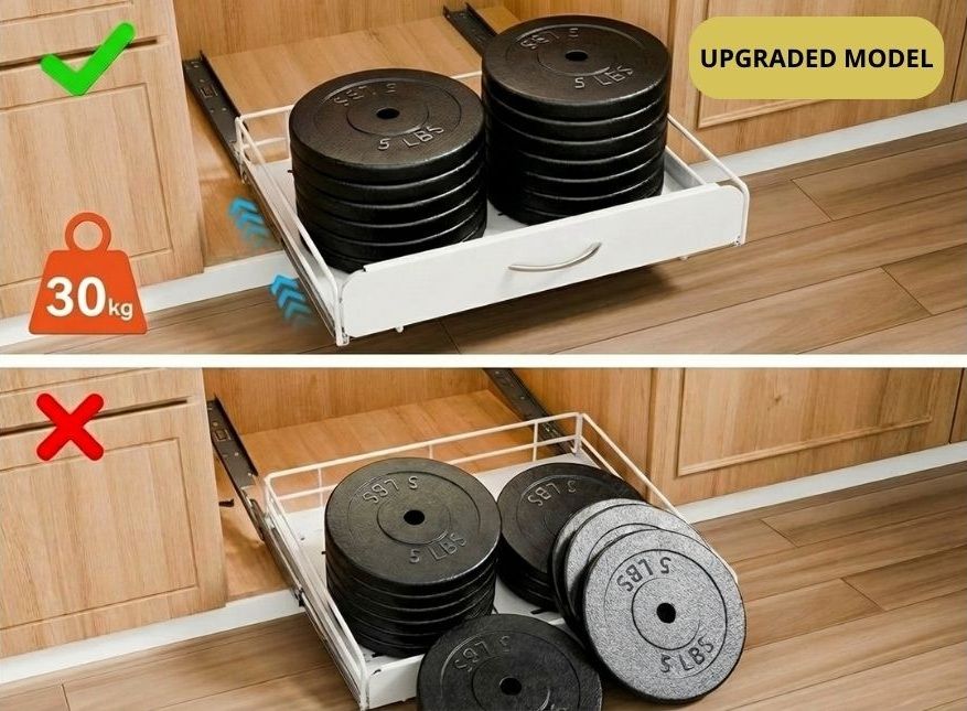 2 Pack Pull Out Slide - Out Dish Rack Drawer Organiser for Kitchen Cabinet - Metal - Home & Garden > Kitchenware > Dish Racks - Rivercity House & Home Co. (ABN 18 642 972 209) - Affordable Modern Furniture Australia