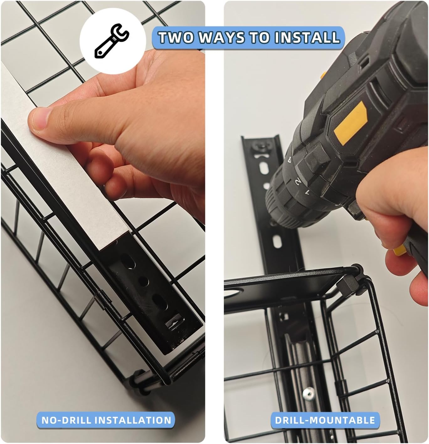 2 Pack Pullout Cabinet Organiser Drawers with No - Drill Adhesive Installation for Pantry & Cabinets - Home & Garden > Kitchen Bins > Pull Out Bins - Rivercity House & Home Co. (ABN 18 642 972 209) - Affordable Modern Furniture Australia