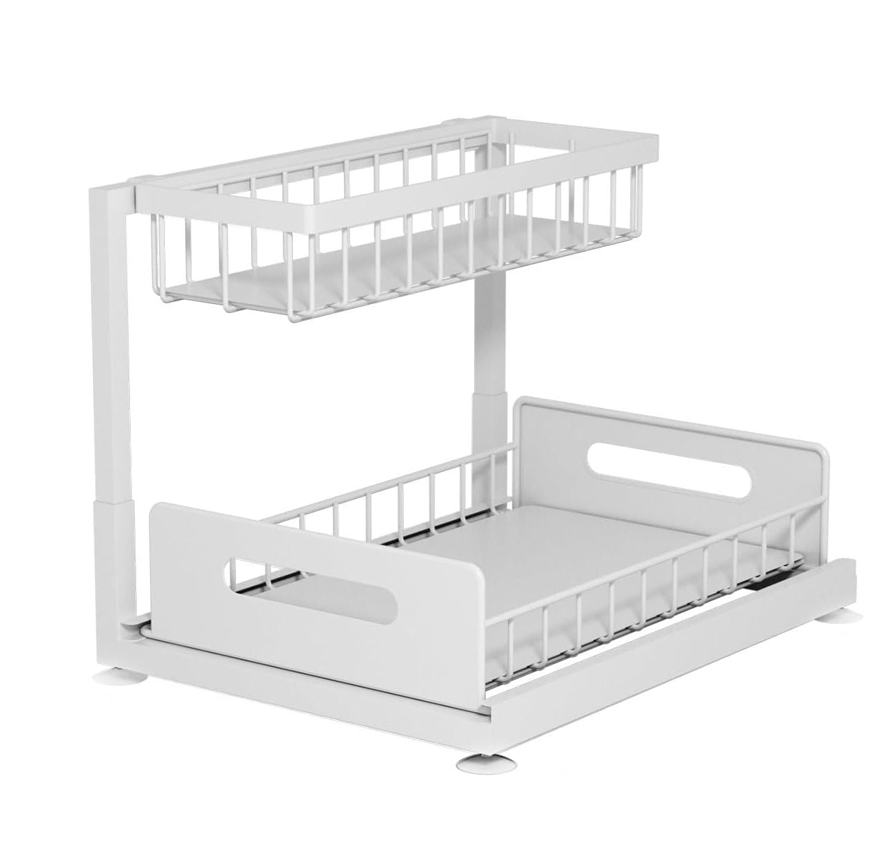 2 Pack Under Sink Organiser with Sliding Drawers 2 - Tier for Kitchen & Bathroom - Metal - Furniture > Bathroom > Tap & Sink Accessories - Rivercity House & Home Co. (ABN 18 642 972 209) - Affordable Modern Furniture Australia