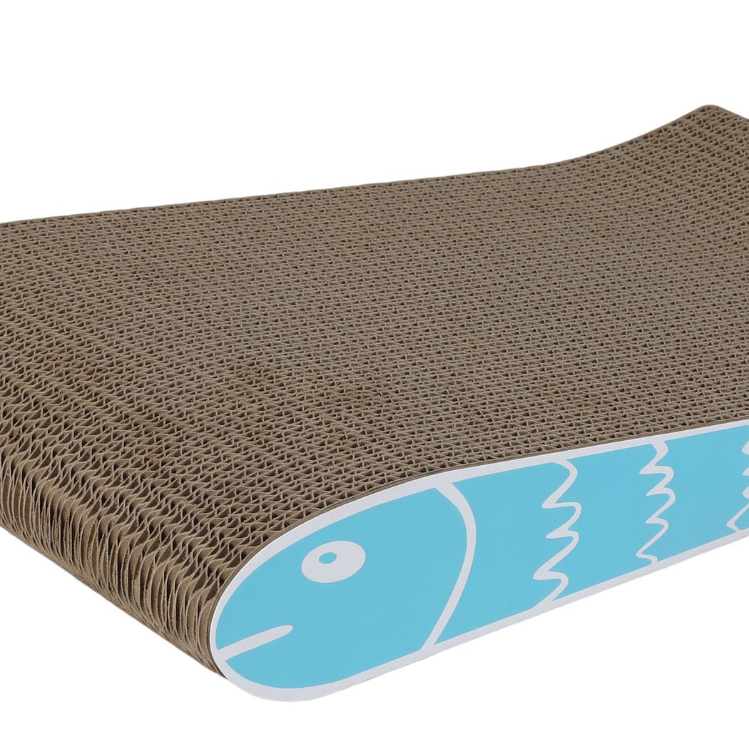2 - Pack Wave - Design Cat Scratcher Board - Brown - Rivercity House & Home Co. (ABN 18 642 972 209) - Affordable Modern Furniture Australia