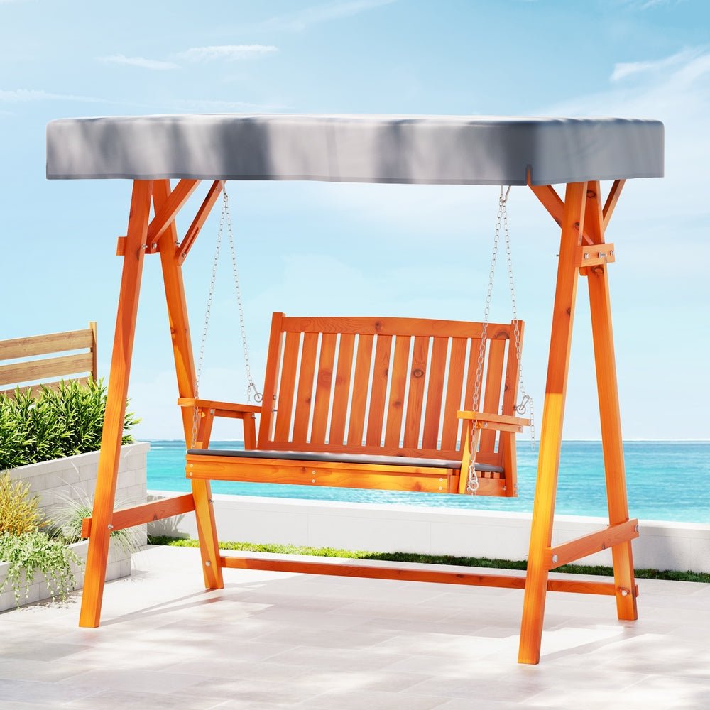 Seater Outdoor Wooden Swing Chair