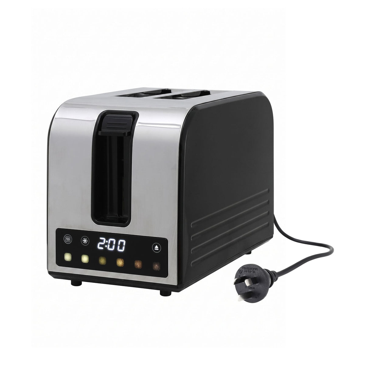 2-Slice Toaster with LED Display, 3.5cm Wide Slots & 6 Browning Levels - Appliances > Kitchen Appliances > Toasters & Grills - Rivercity House & Home Co. (ABN 18 642 972 209) - Affordable Modern Furniture Australia