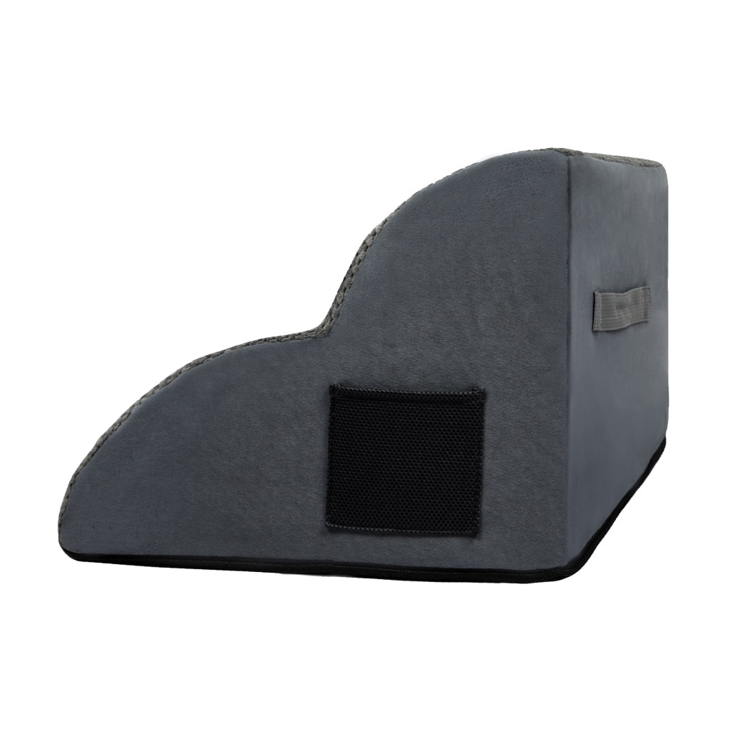 2 - Step Pet Stairs with High - Density Foam and Non - Slip Surface - Grey - Rivercity House & Home Co. (ABN 18 642 972 209) - Affordable Modern Furniture Australia