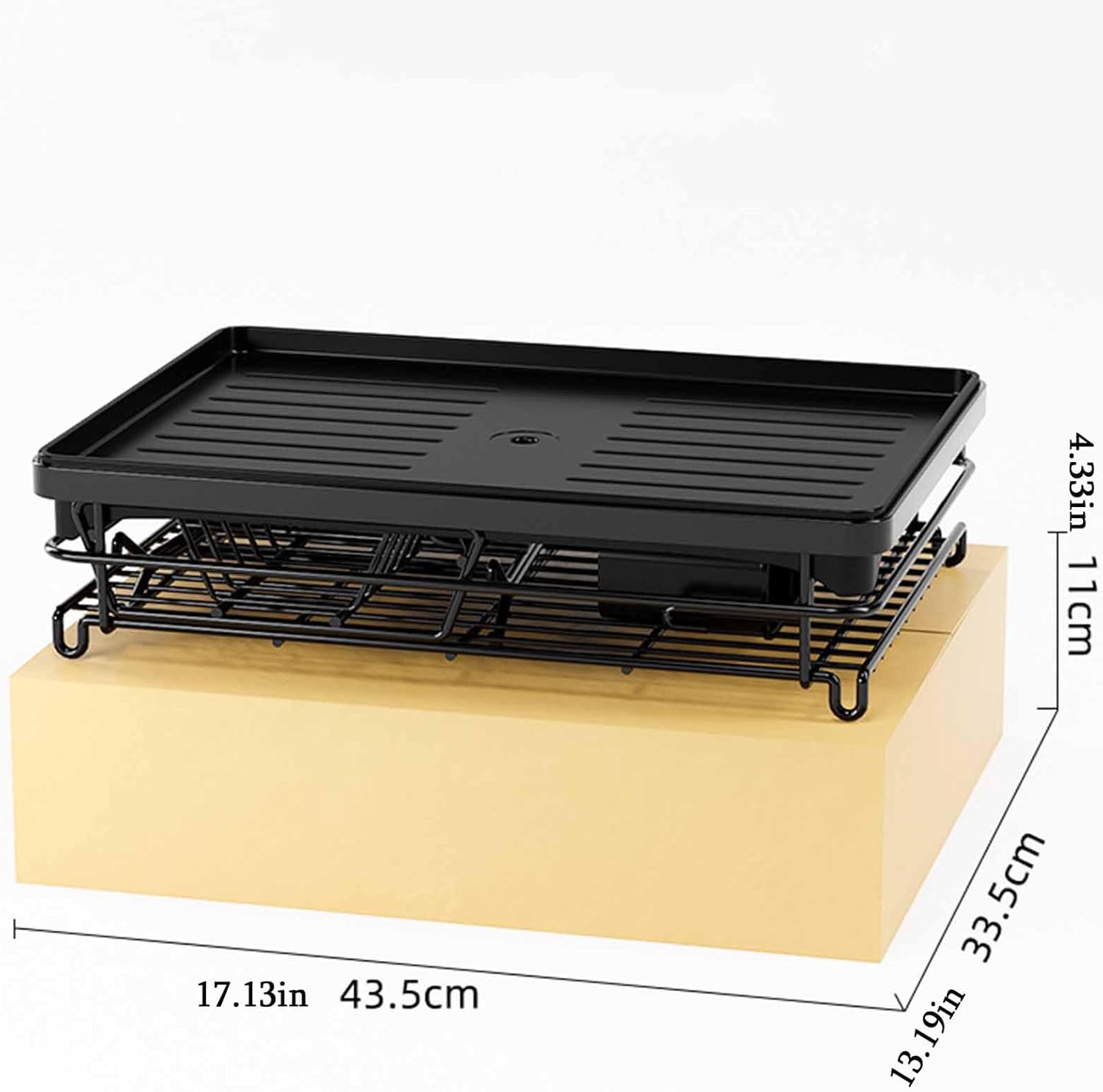 2 - Tier Dish Drying Rack for Kitchen Counter with Drainboard, Utensil Holder, Cup Rack & Cutlery Organizer - Home & Garden > Kitchenware > Dish Racks - Rivercity House & Home Co. (ABN 18 642 972 209) - Affordable Modern Furniture Australia