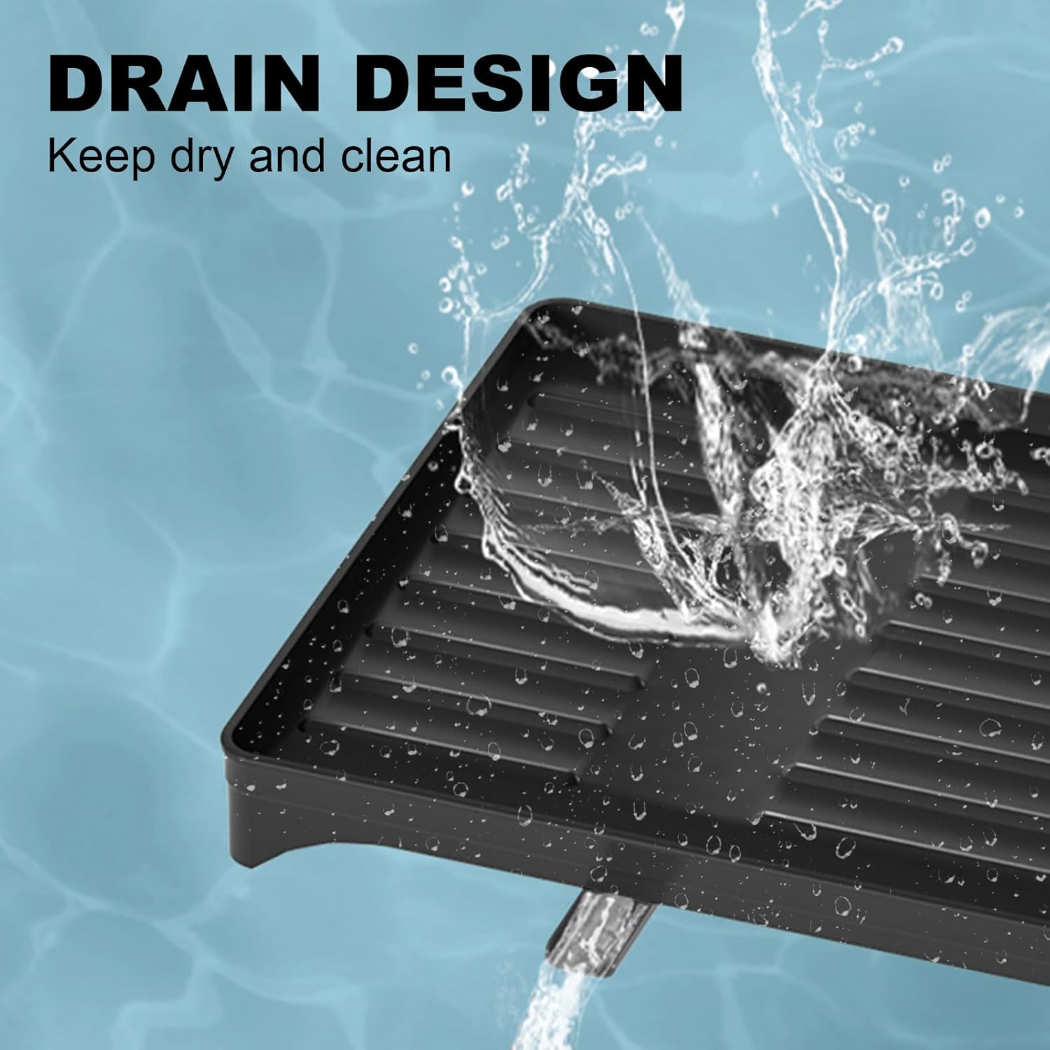 2 - Tier Dish Drying Rack with Drainage Tray, Utensil Holder, Cup Hooks & Cutting Board Slot for Countertop Kitchen Storage (Black) - Home & Garden > Kitchenware > Dish Racks - Rivercity House & Home Co. (ABN 18 642 972 209) - Affordable Modern Furniture Australia