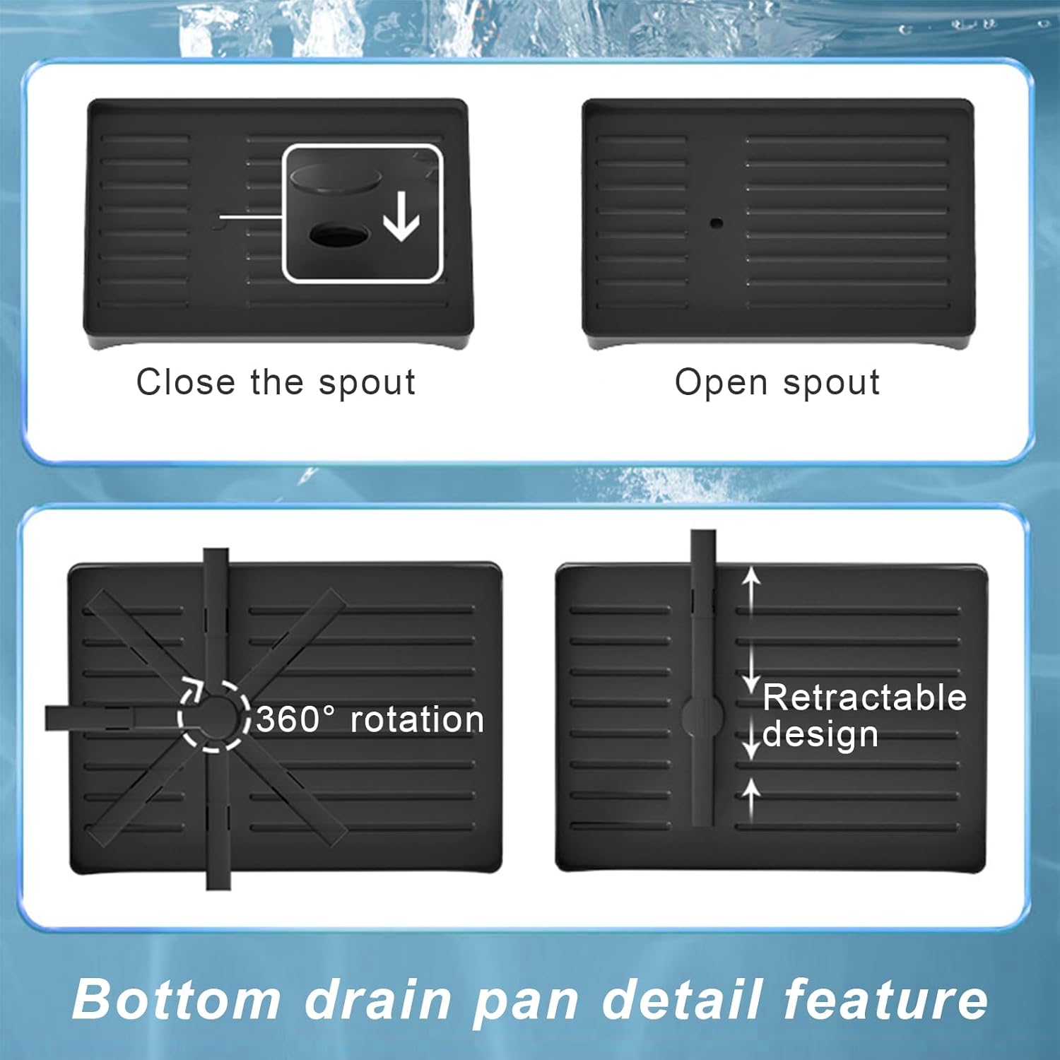 2 - Tier Dish Drying Rack with Drainage Tray, Utensil Holder, Cup Hooks & Cutting Board Slot for Countertop Kitchen Storage (Black) - Home & Garden > Kitchenware > Dish Racks - Rivercity House & Home Co. (ABN 18 642 972 209) - Affordable Modern Furniture Australia