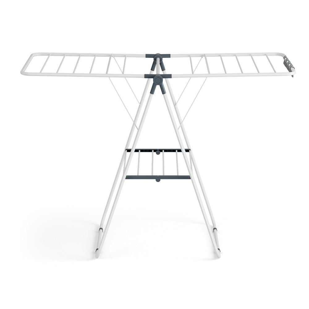 2 Tier Foldable Clothes Rack Airer 139CM - White - Furniture > Living Room > Coat Racks - Rivercity House & Home Co. (ABN 18 642 972 209) - Affordable Modern Furniture Australia