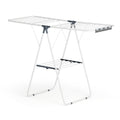 2 Tier Foldable Clothes Rack Airer 139CM - White