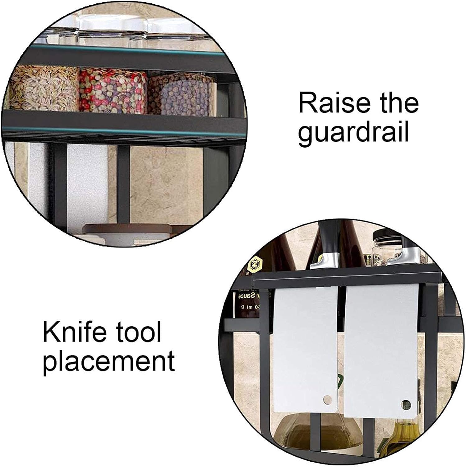 2 - Tier Kitchen Spice Rack Organizer Storage Shelf for Condiments, Oil Bottles, Utensils, Cutting Board & More - Home & Garden > DIY > Kitchen & Bathroom DIY - Rivercity House & Home Co. (ABN 18 642 972 209) - Affordable Modern Furniture Australia