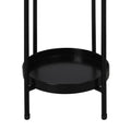 2 Tier Large Indoor Outdoor Plant Stand - Black