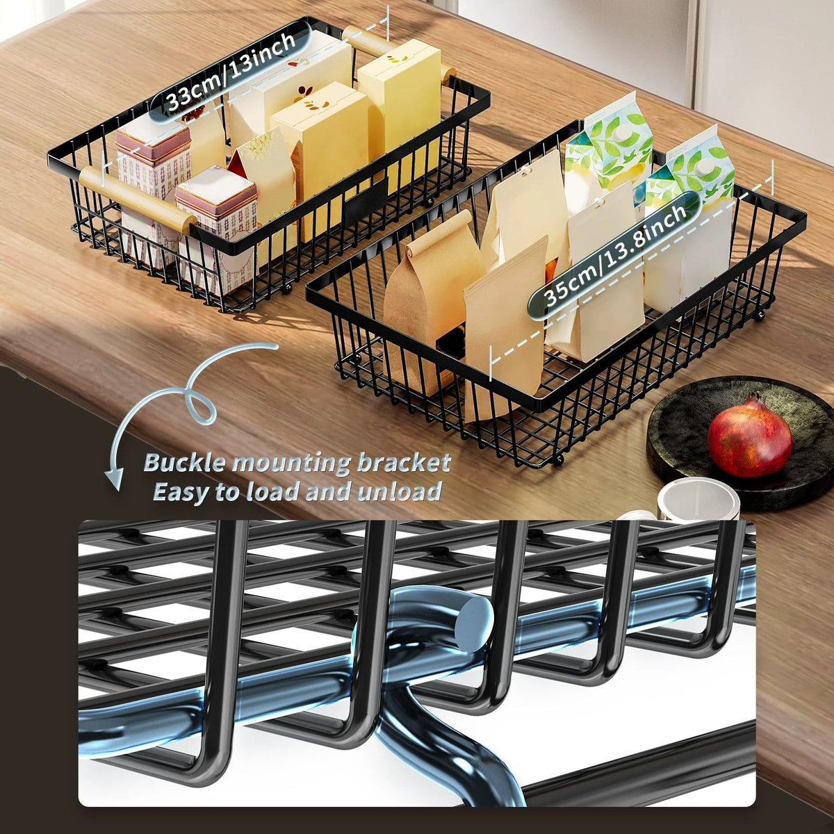 2-Tier Metal Fruit and Vegetable Storage Basket - Home & Garden > Kitchenware > Food Storage - Rivercity House & Home Co. (ABN 18 642 972 209) - Affordable Modern Furniture Australia