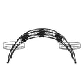 2-Tier Metal Plant Stand for Indoor & Outdoor Use - Black (2 Pack)