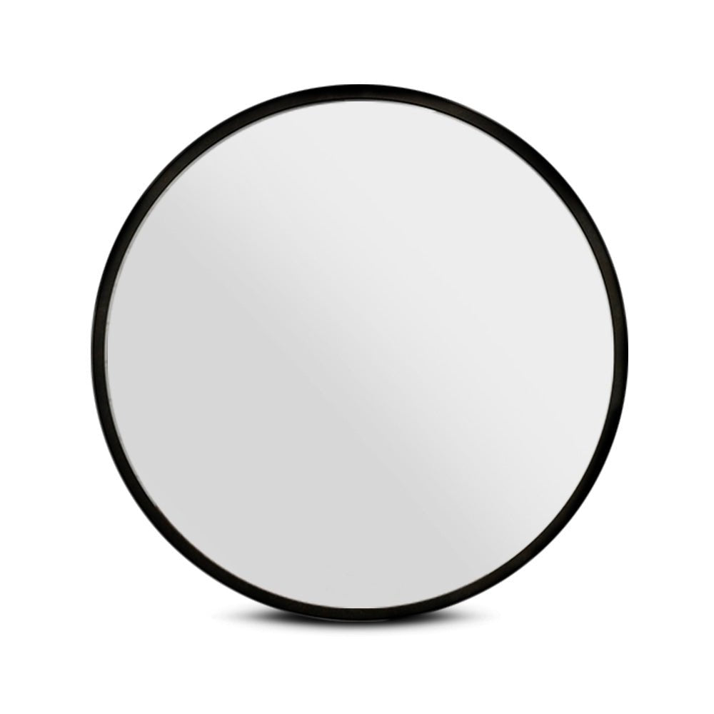 2 Wall Mirror Makeup 80cm Home Decor Framed Mirrors Bathroom Round Black - Health & Beauty > Makeup > Makeup Mirrors - Rivercity House & Home Co. (ABN 18 642 972 209) - Affordable Modern Furniture Australia