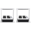 2 x LED Herb Lamp 4 Pot Grower 37 x 22 x 36cm with Self-Watering System