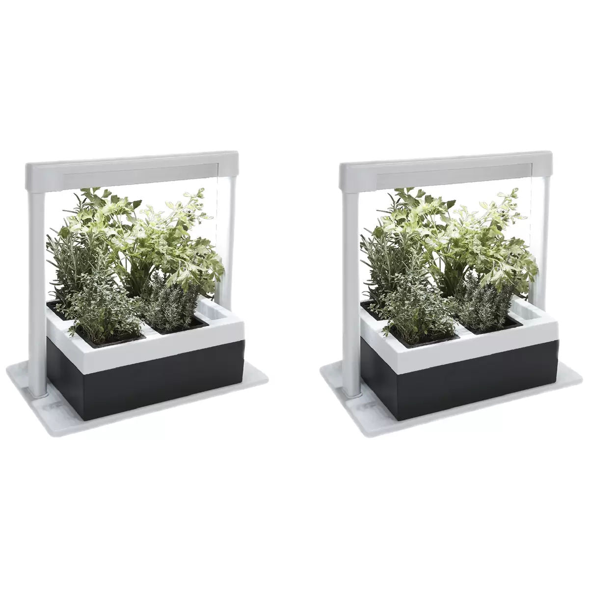 2 x LED Herb Lamp 4 Pot Grower 37 x 22 x 36cm with Self-Watering System - Home & Garden > Shading > Canopies & Gazebos - Rivercity House & Home Co. (ABN 18 642 972 209) - Affordable Modern Furniture Australia