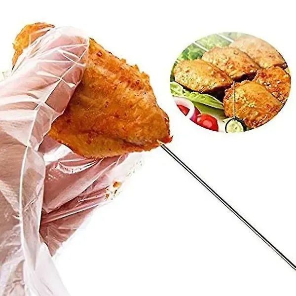 20 Pack Stainless Steel BBQ Skewers with Wooden Handles 30 cm Twisted Non-Slip Design for Grilling and Outdoor Cooking - Silver - Home & Garden > BBQ > BBQ Tools - Rivercity House & Home Co. (ABN 18 642 972 209) - Affordable Modern Furniture Australia