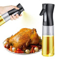 200 mL BPA-Free Fine Mist Oil Spray Bottle for Cooking, Air Fryers, Grilling and Roasting - Black