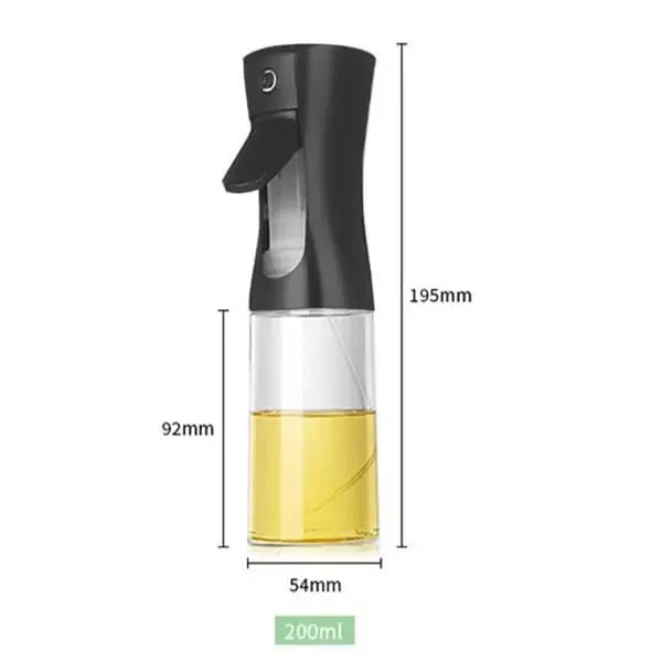 200 mL BPA-Free Fine Mist Oil Spray Bottle for Cooking, Air Fryers, Grilling and Roasting - Black - Home & Garden > Kitchenware > Kitchen Utensils - Rivercity House & Home Co. (ABN 18 642 972 209) - Affordable Modern Furniture Australia
