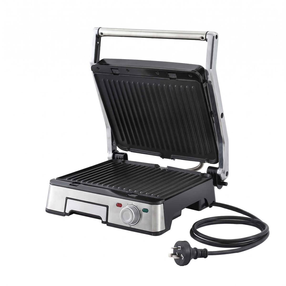 2000W 3-in-1 Panini Press Grill Sandwich Maker 4 Slice 180° Open - Appliances > Kitchen Appliances > Toasters & Grills - Rivercity House & Home Co. (ABN 18 642 972 209) - Affordable Modern Furniture Australia