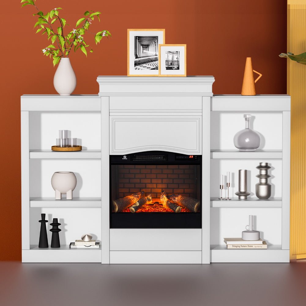 2000W Electric Fireplace Fire Heater White - Appliances > Heaters > Electric Heaters - Rivercity House & Home Co. (ABN 18 642 972 209) - Affordable Modern Furniture Australia