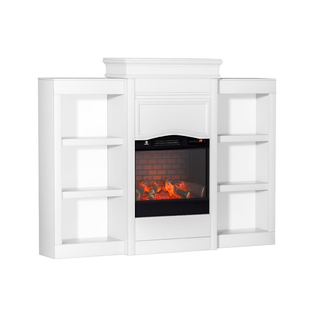 2000W Electric Fireplace Fire Heater White - Appliances > Heaters > Electric Heaters - Rivercity House & Home Co. (ABN 18 642 972 209) - Affordable Modern Furniture Australia
