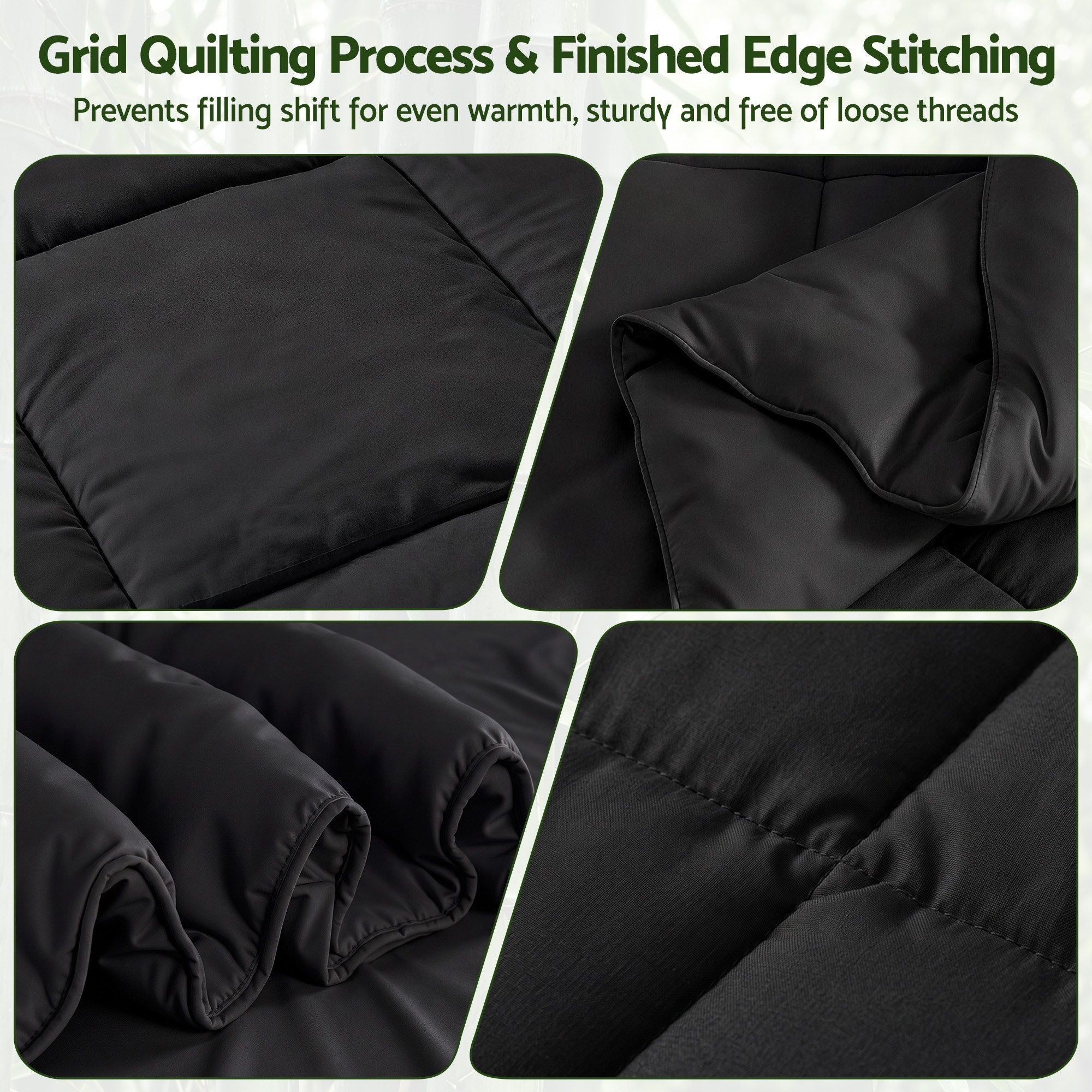 200GSM Bamboo Microfibre Double Quilt Lightweight All Season Doona Duvet - Home & Garden > Bedding > Quilts & Duvets - Rivercity House & Home Co. (ABN 18 642 972 209) - Affordable Modern Furniture Australia