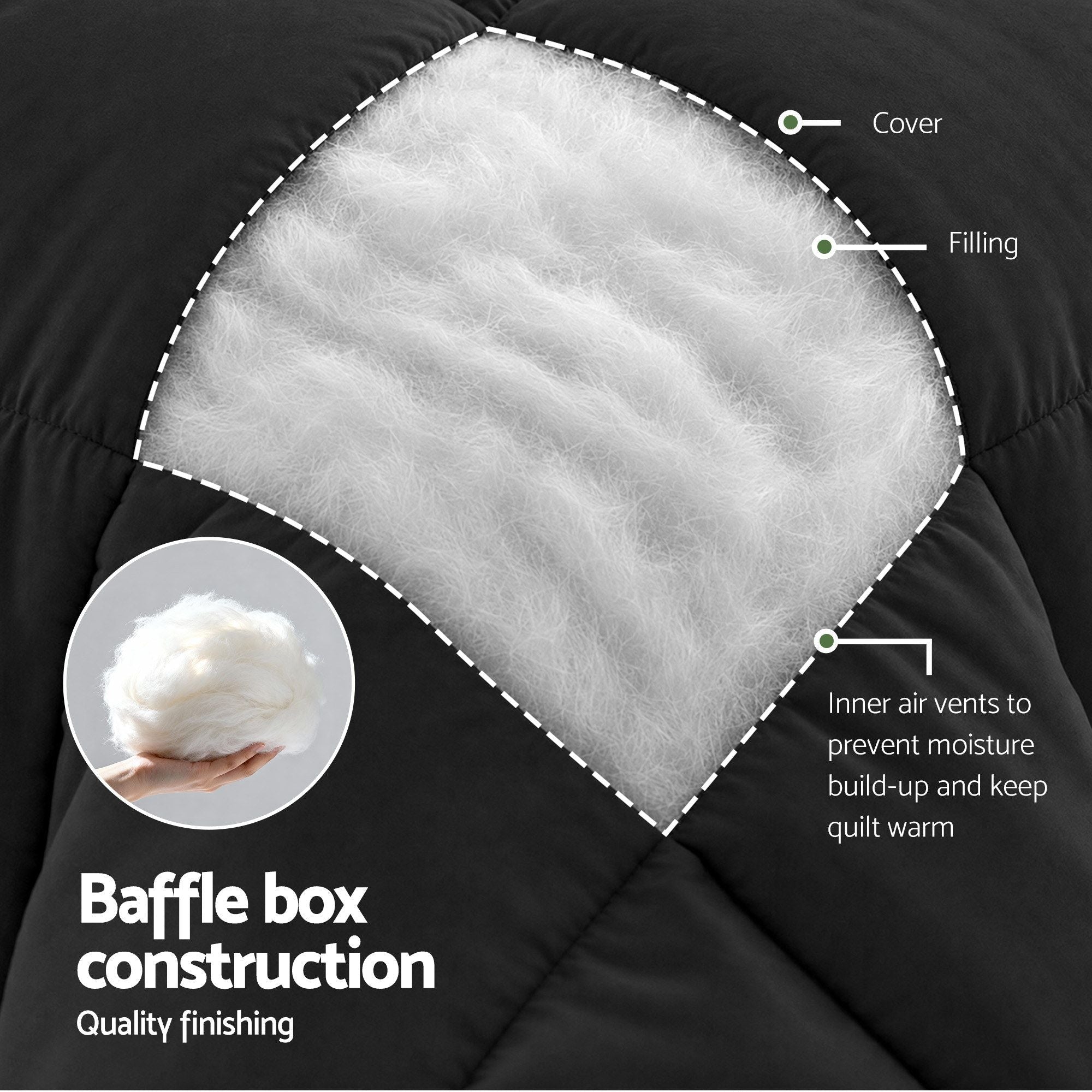 200GSM Bamboo Microfibre Super King Quilt Lightweight All Season Doona - Home & Garden > Bedding > Quilts & Duvets - Rivercity House & Home Co. (ABN 18 642 972 209) - Affordable Modern Furniture Australia