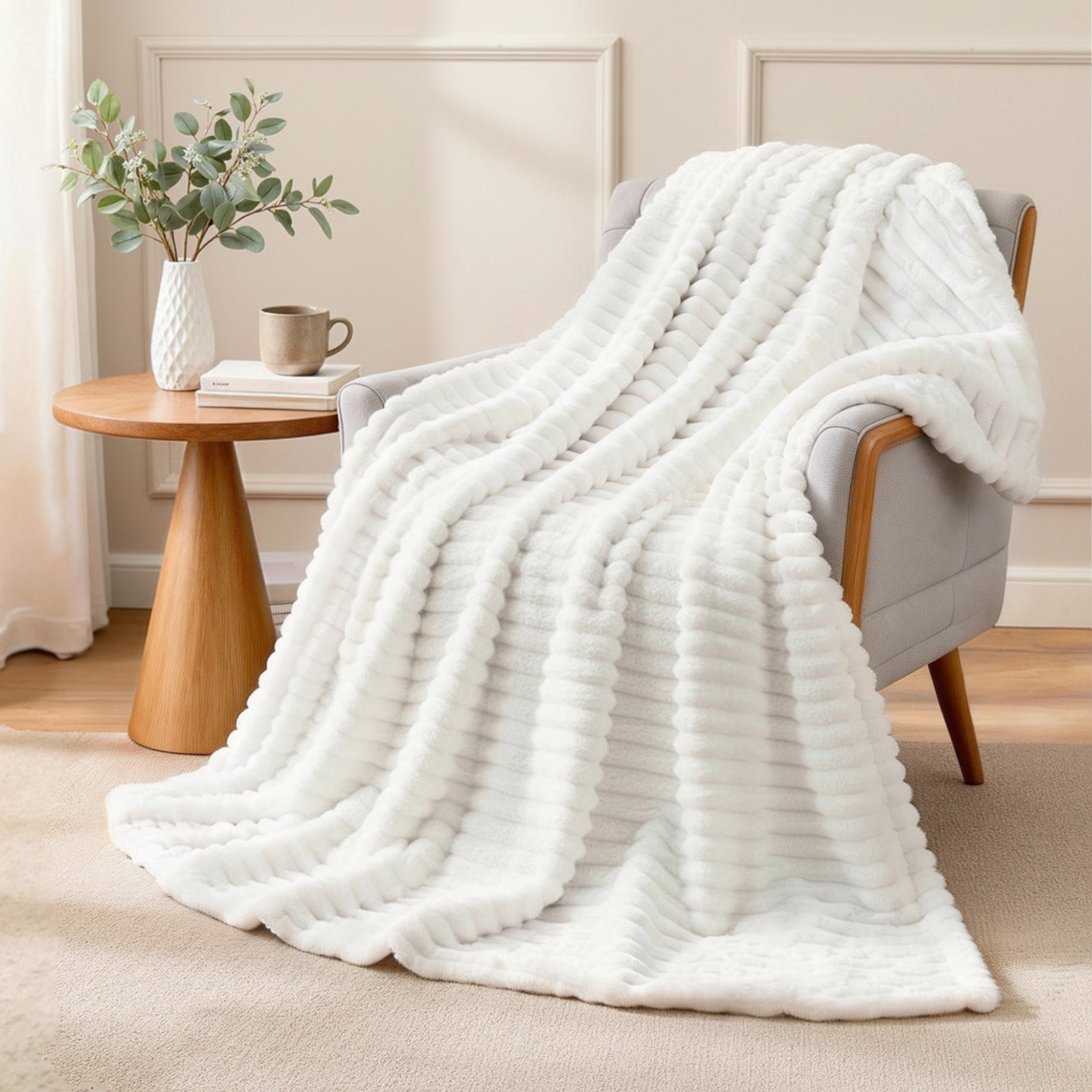 203x230cm Throw Blanket Fleece Soft Lightweight Cozy Sofa Couch Bed Throw - Home & Garden > Bedding > Blankets & Throws - Rivercity House & Home Co. (ABN 18 642 972 209) - Affordable Modern Furniture Australia