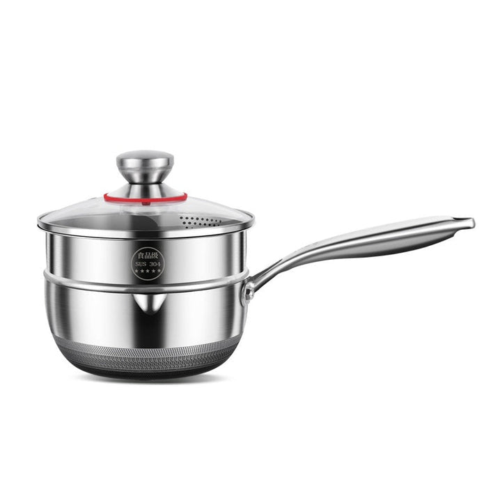 20cm 316L Stainless Steel Saucepan Compound Steel Honeycomb Nonstick Sauce Pan with Glass Lid 2.2L Pot Stay - Cool Handle Multipurpose Milk Saucepan, Induction Capable and Gas Stove - Home & Garden > Kitchenware > Skillets & Frying Pans - Rivercity House & Home Co. (ABN 18 642 972 209) - Affordable Modern Furniture Australia