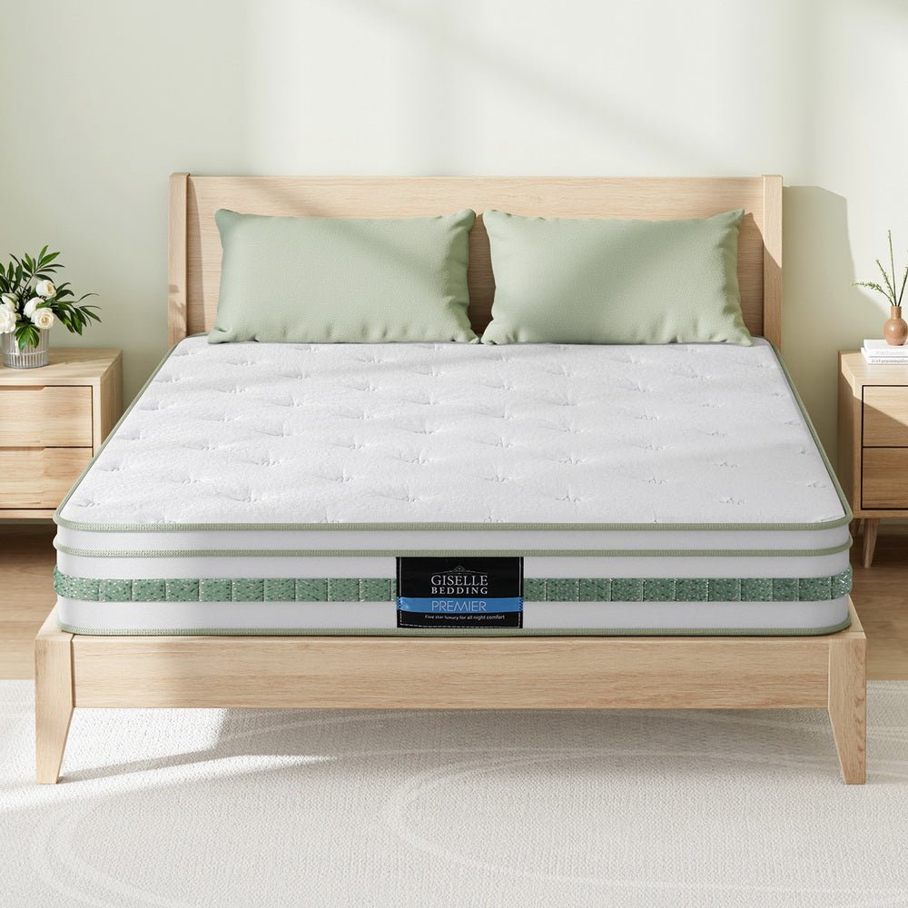 20cm Double Green Tea Mattresses - Furniture > Mattresses > Double Mattress - Rivercity House & Home Co. (ABN 18 642 972 209) - Affordable Modern Furniture Australia