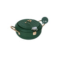 20cm JSHS-YZG0320-1 Double Handle Tempura Karaga Fryer Pot with Thermometer - Iron