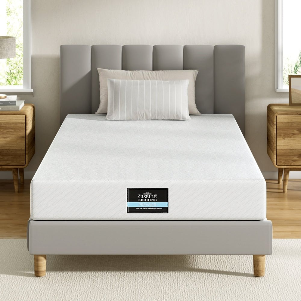 20cm Memory Foam Mattress Green Tea King Single - Furniture > Mattresses > King Single Mattress - Rivercity House & Home Co. (ABN 18 642 972 209) - Affordable Modern Furniture Australia