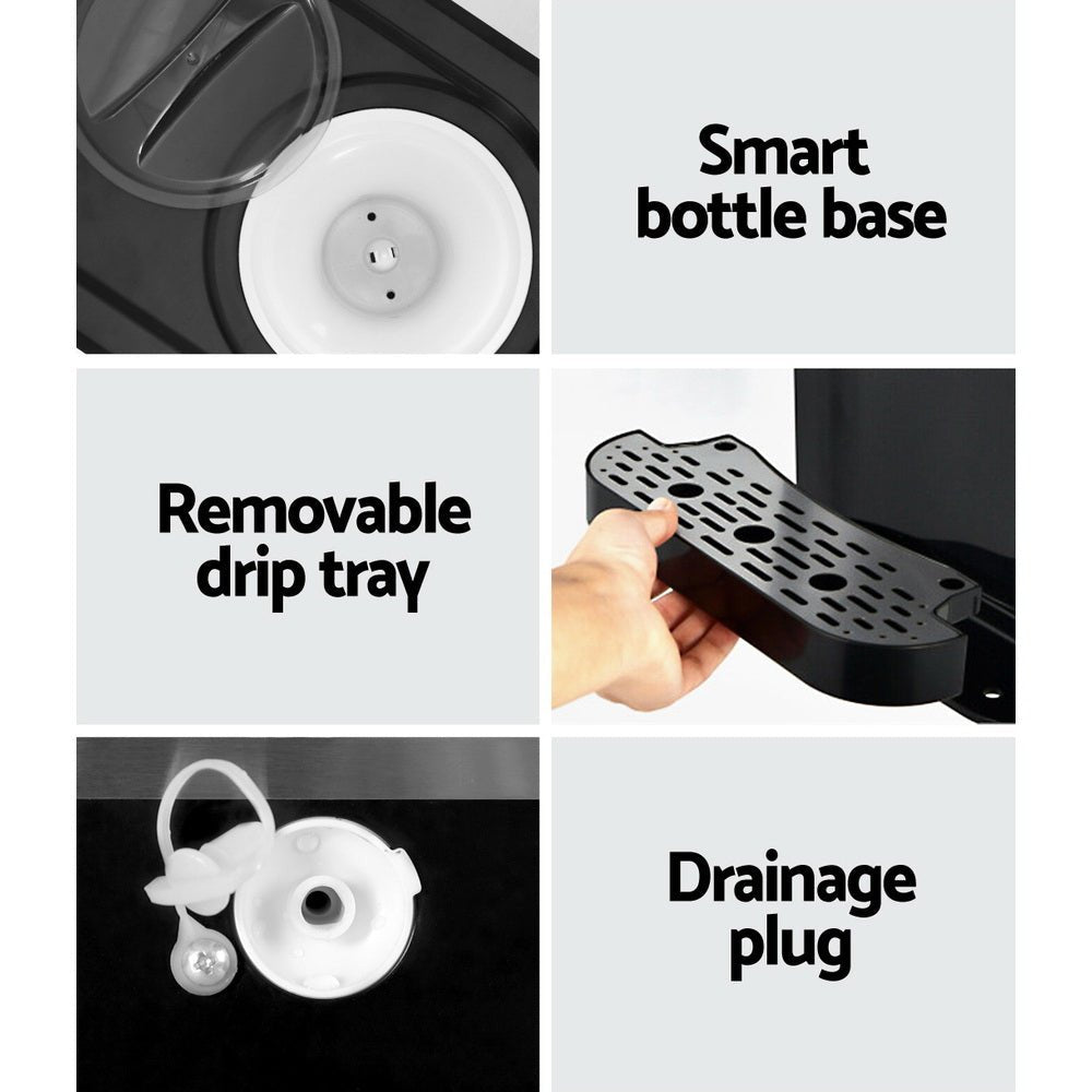 20kg 3 in 1 Ice Maker Machine Cold and Hot Water Dispenser 3L Silver - Appliances > Kitchen Appliances > Ice Makers - Rivercity House & Home Co. (ABN 18 642 972 209) - Affordable Modern Furniture Australia