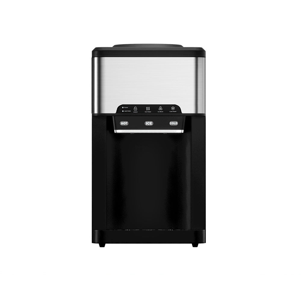 20kg 3 in 1 Ice Maker Machine Cold and Hot Water Dispenser 3L Silver - Appliances > Kitchen Appliances > Ice Makers - Rivercity House & Home Co. (ABN 18 642 972 209) - Affordable Modern Furniture Australia