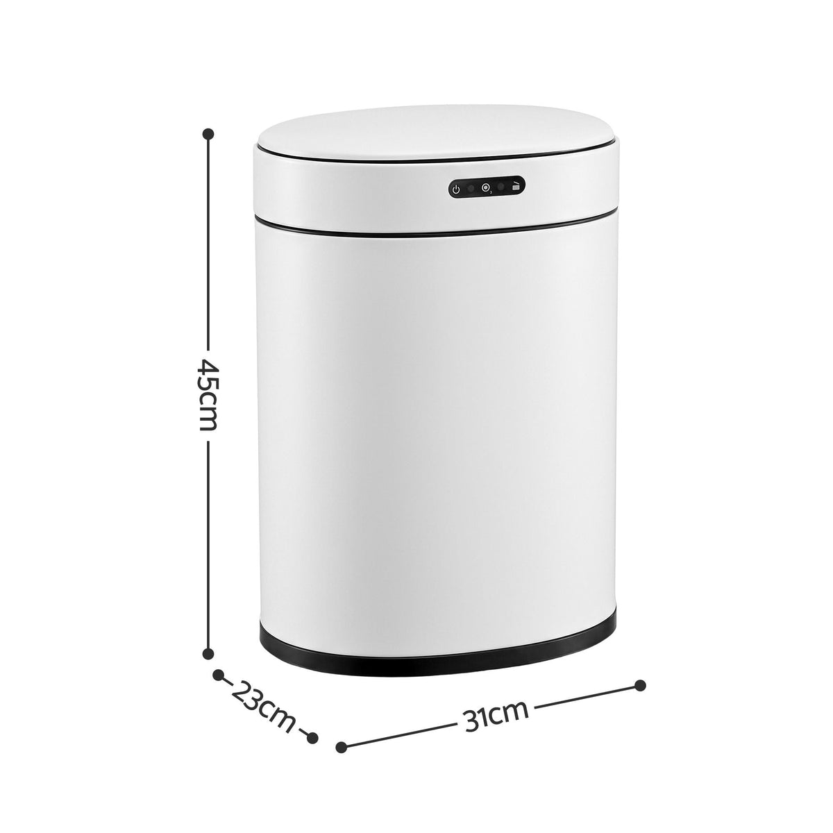 20L Automatic Touchless Sensor Rubbish Bin with Odour Control and Soft-Closing Lid - White - Home & Garden > Kitchen Bins > Automatic Bins - Rivercity House & Home Co. (ABN 18 642 972 209) - Affordable Modern Furniture Australia