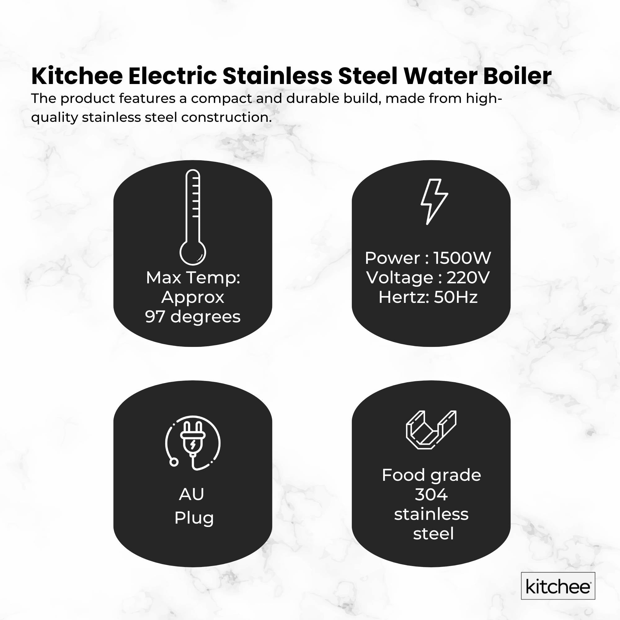 20L Electric Water Boiler - Stainless Steel Commercial Hot Liquid Urn - Appliances > Kitchen Appliances > Kettles - Rivercity House & Home Co. (ABN 18 642 972 209) - Affordable Modern Furniture Australia