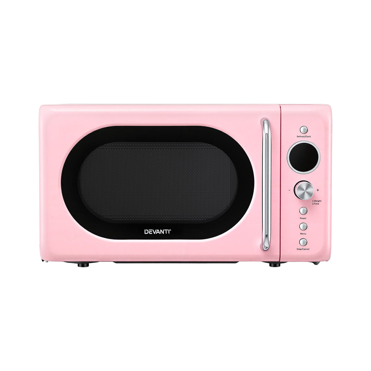 20L Microwave Oven 700W with 6 Power Levels and Auto Cook Menus - Pink - Appliances > Kitchen Appliances > Microwave Ovens - Rivercity House & Home Co. (ABN 18 642 972 209) - Affordable Modern Furniture Australia