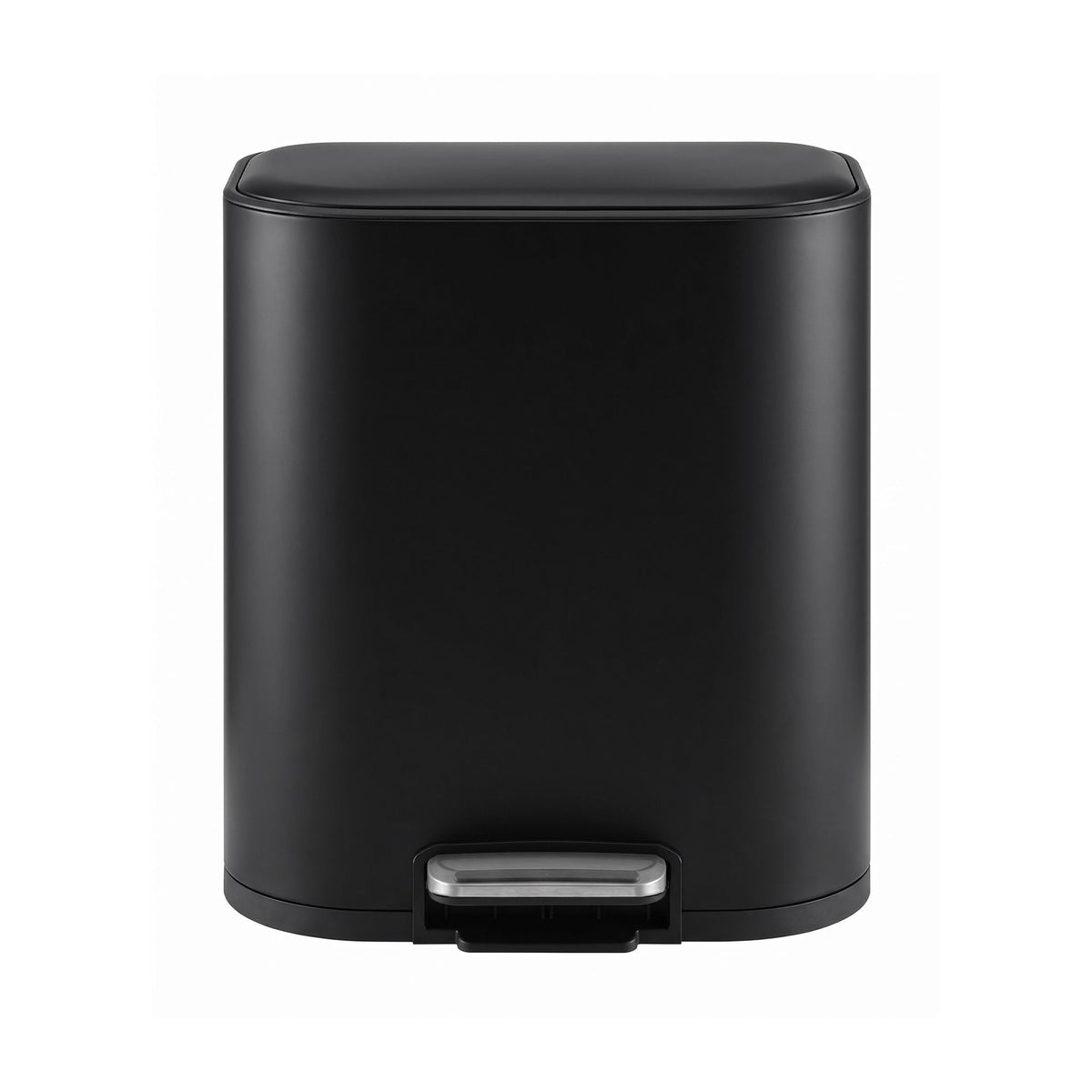 20L Steel Pedal Trash Bin with Soft Close Lid - Black - Home & Garden > Kitchen Bins > Pedal Bins - Rivercity House & Home Co. (ABN 18 642 972 209) - Affordable Modern Furniture Australia