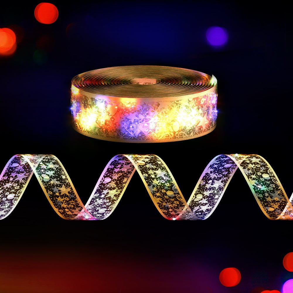 20M Christmas Lights Fairy Ribbon Light 200 LED Xmas Decor Golden - Occasions > Christmas > Outdoor Decorations & Lights - Rivercity House & Home Co. (ABN 18 642 972 209) - Affordable Modern Furniture Australia