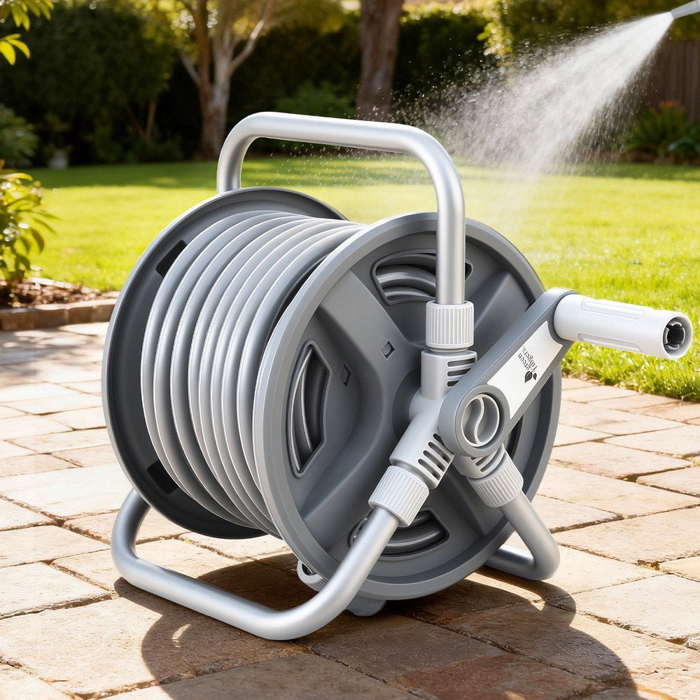20m Retractable Garden Hose Reel Heavy Duty 1/2" Hose Auto Rewind - Home & Garden > Garden Tools > Garden Hoses - Rivercity House & Home Co. (ABN 18 642 972 209) - Affordable Modern Furniture Australia