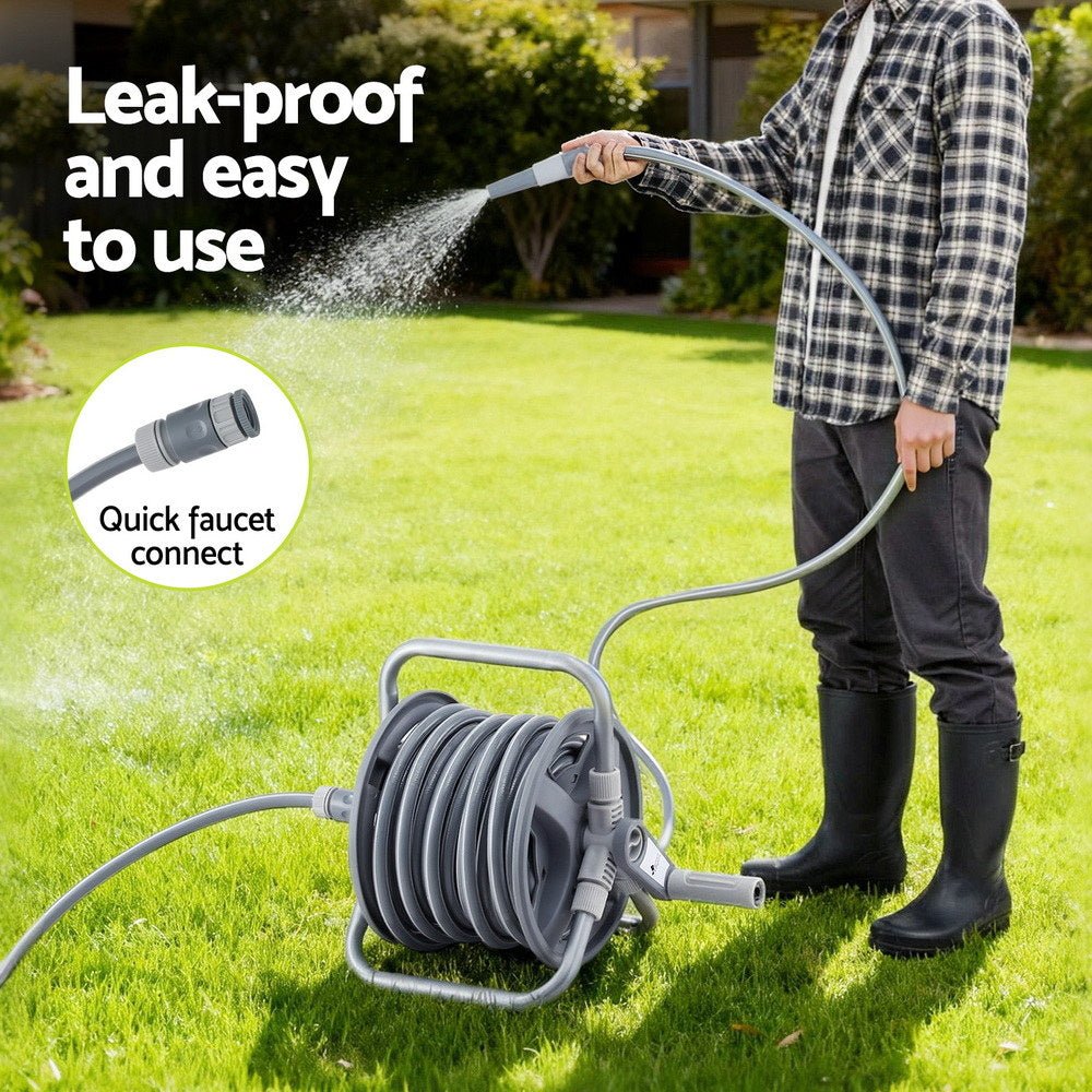 20m Retractable Garden Hose Reel Heavy Duty 1/2" Hose Auto Rewind - Home & Garden > Garden Tools > Garden Hoses - Rivercity House & Home Co. (ABN 18 642 972 209) - Affordable Modern Furniture Australia