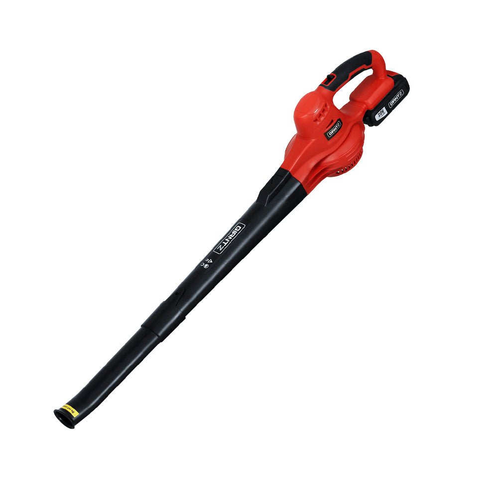 20V Cordless Lithium Battery Electric Leaf Blower with 2-Speed Nozzles - Black and Red - Home & Garden > Garden Tools > Leaf Blowers - Rivercity House & Home Co. (ABN 18 642 972 209) - Affordable Modern Furniture Australia